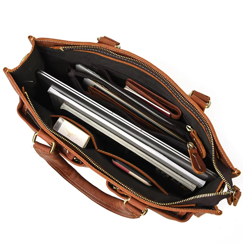 Jack | Men's Vintage Leather Travel Crossbody Messenger Handbag