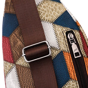 Fleur | Women's Color Block Crossbody Bag made of embossed PU Leather