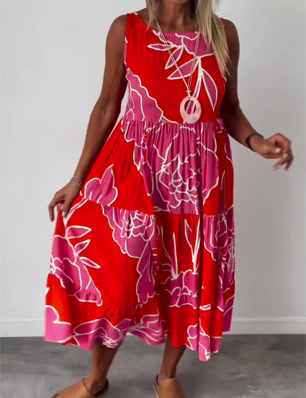 MARY | Elegant Floral Dress for Women