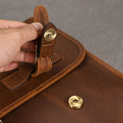 Daniel | Men's Leather Crossbody Messenger Laptop Bag Travel Bag