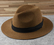 Classic Wide-Brim Fedora Hat for Men
