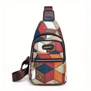 Fleur | Women's Color Block Crossbody Bag made of embossed PU Leather