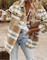 Women's warm button down checked shirt jacket | winter-3