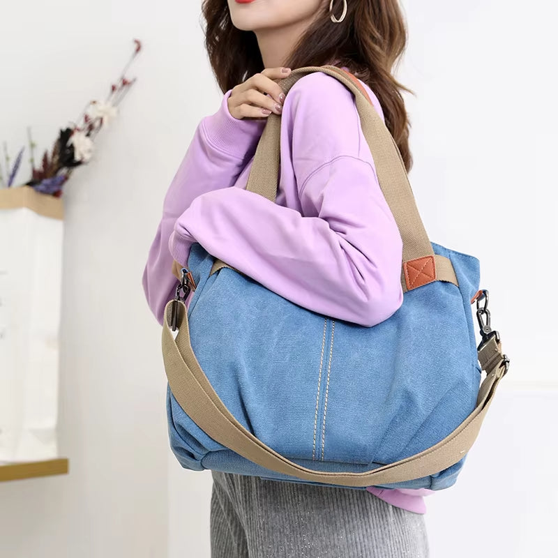 Lars | Retro Canvas Large Messenger Bag and Shoulder Bag