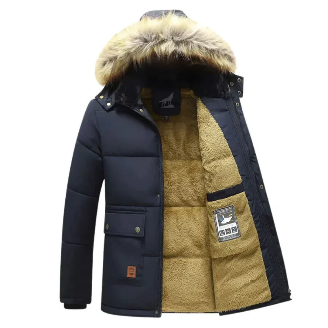Men Winter Parka hooded jacket | zipper-1