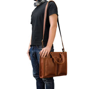 Jack | Men's Vintage Leather Travel Crossbody Messenger Handbag