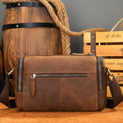 Kai | Men's Vintage Leather Crossbody Sling Travel Bag