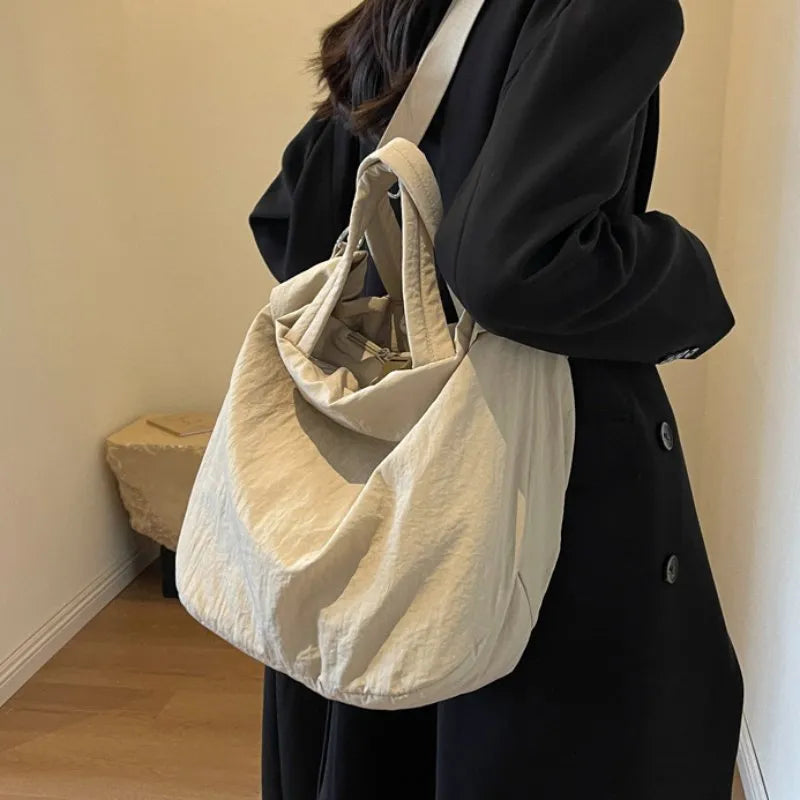 Luna | Large Capacity Multi-Pocket Nylon Shoulder Bag