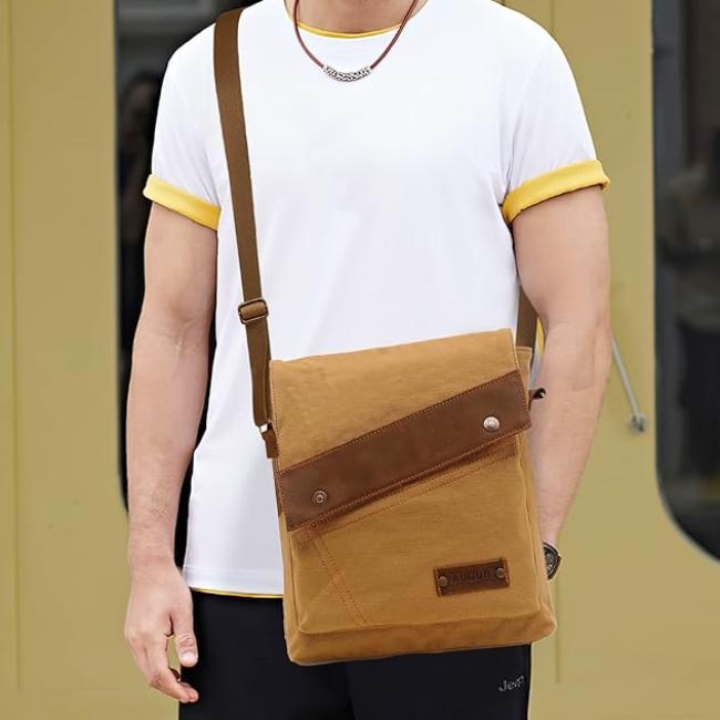Finn | Vintage Small Canvas Shoulder Bag