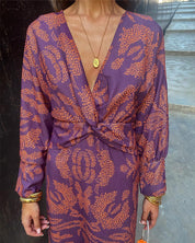 ALEXA | Twist Elegance Midi Dress