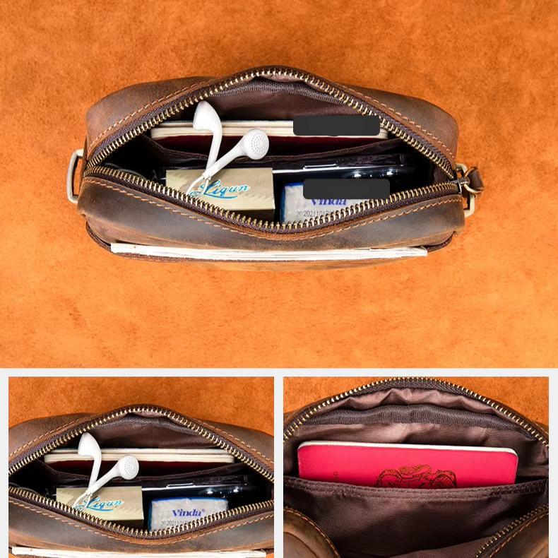 Ethan | Premium Cowhide Leather Crossbody Sling Bag