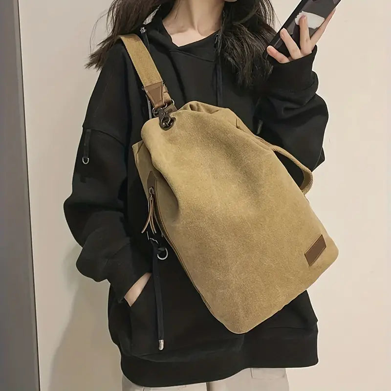 Finn | Large Vintage Canvas Shoulder Bag Travel Bag