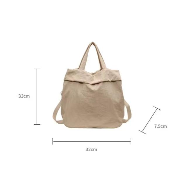 Luna | Large Capacity Multi-Pocket Nylon Shoulder Bag