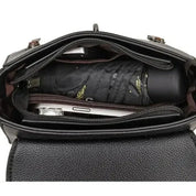 Lotte | Retro Leather Handbag with Buckle for Women