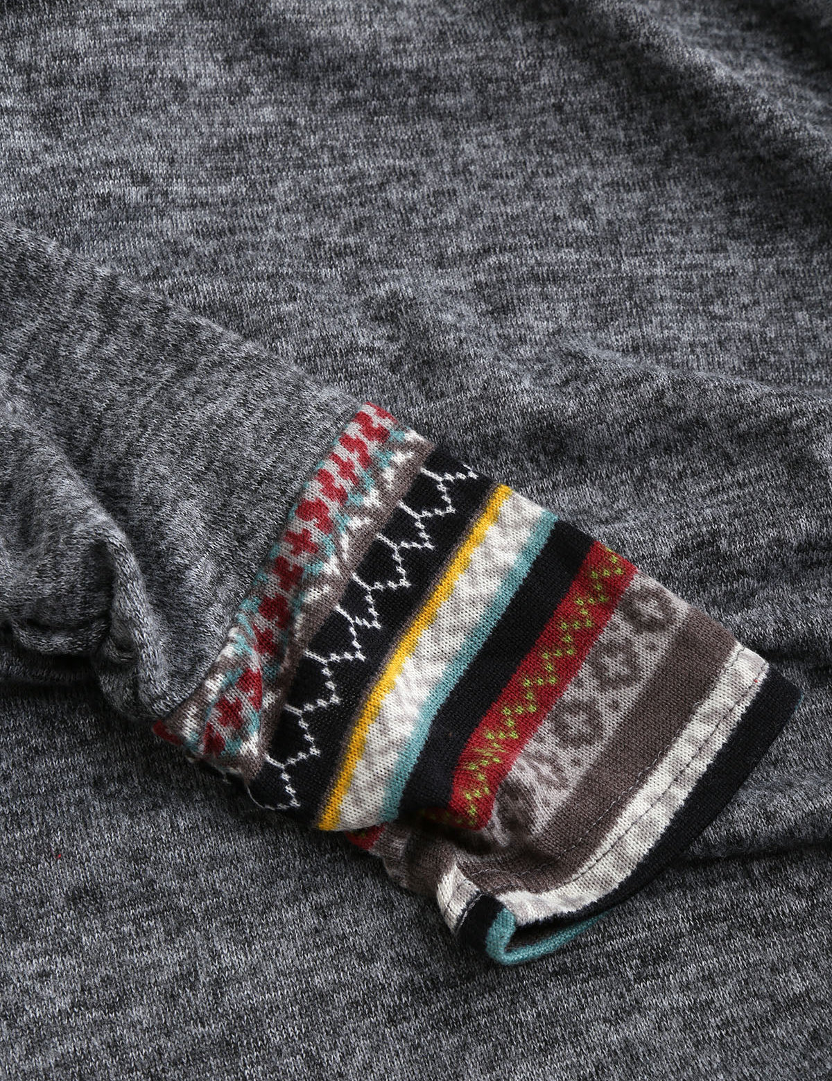 Relaxed hoodie with a tribal pattern-6