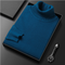 Men’s Turtleneck Sweater - Fine Knit - Ribbed Collar, Cuffs & Hem - Elegant & Warm-6