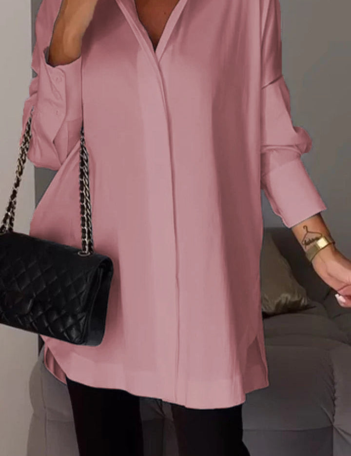 AMY | Sophisticated Lapel Shirt for Women