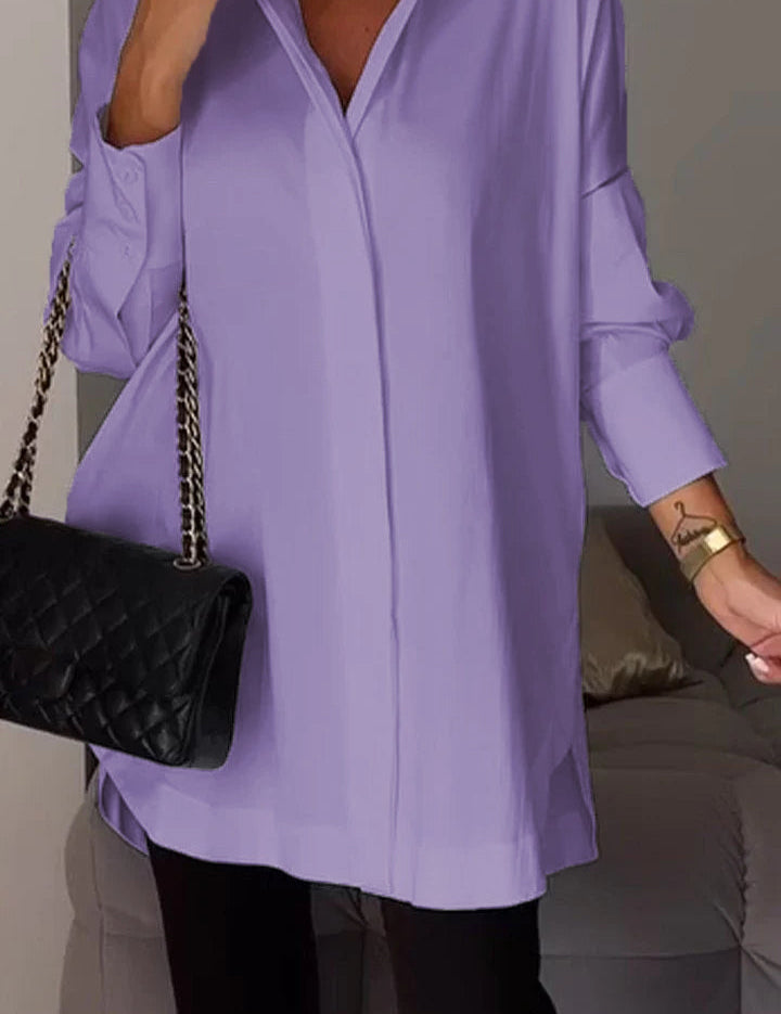 AMY | Sophisticated Lapel Shirt for Women