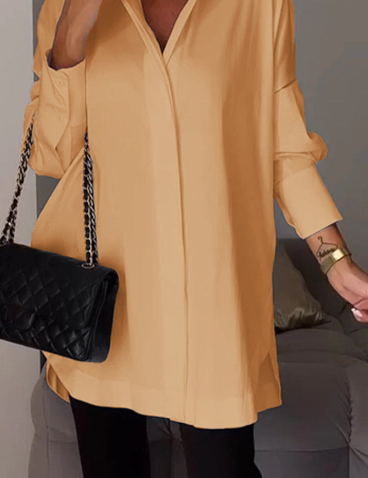 AMY | Sophisticated Lapel Shirt for Women