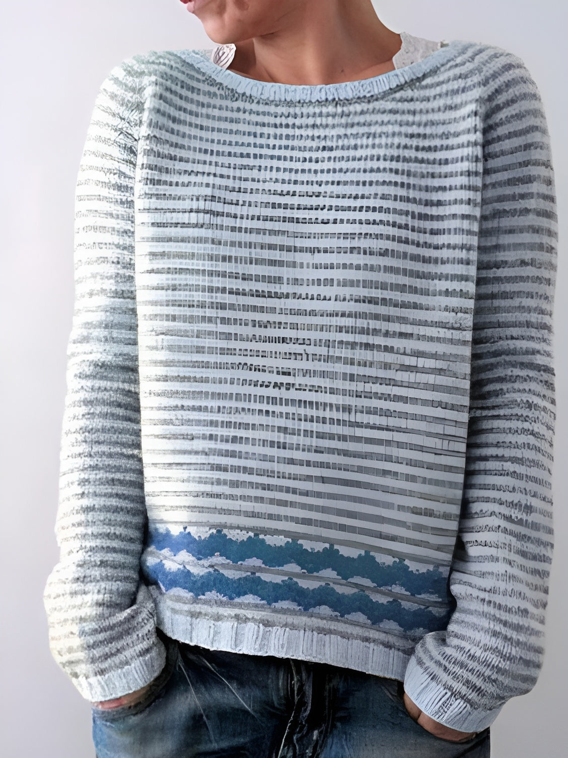 Blue striped