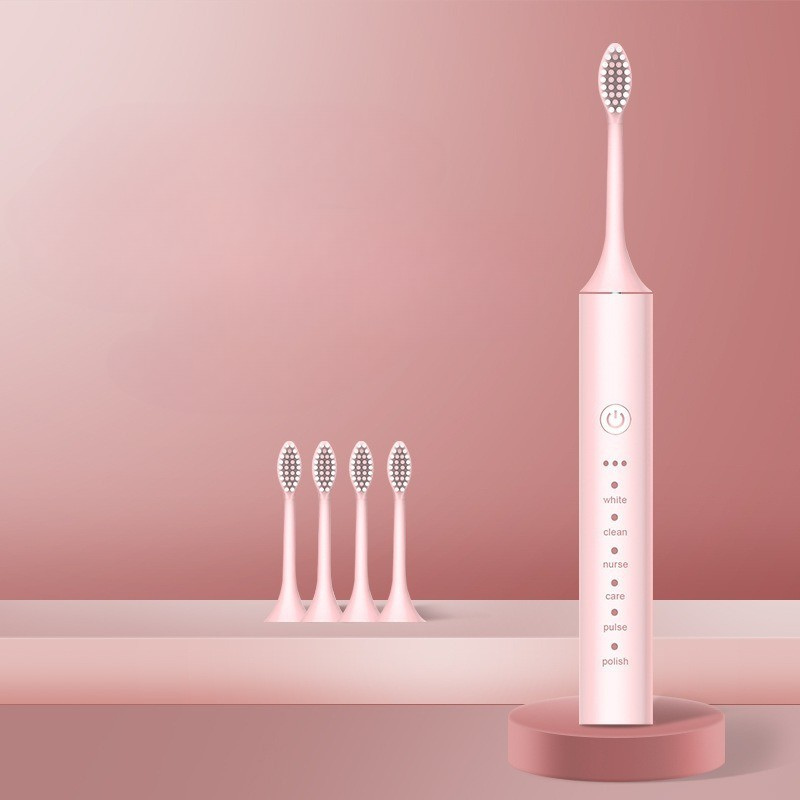 X5 pink + 4 brush heads [upgraded version]
