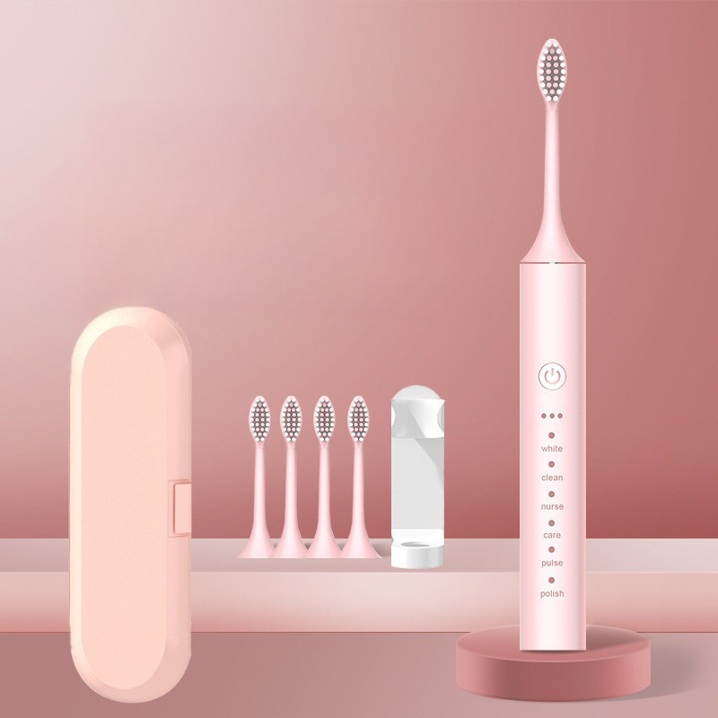 X3 pink with 4 brush heads