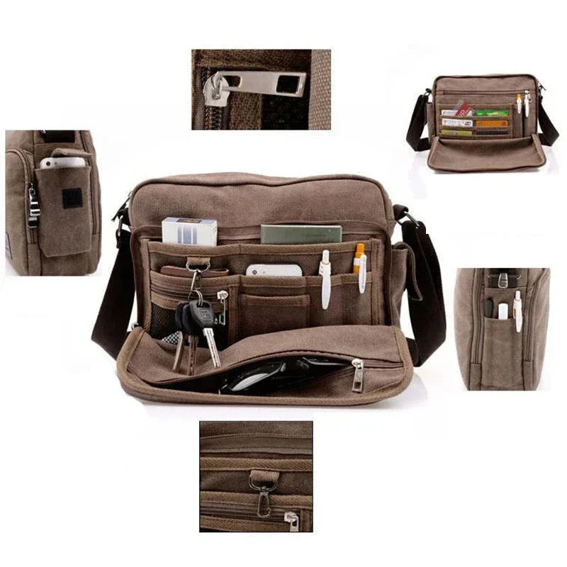 Joris | Men's Canvas Crossbody Travel Shoulder Bag