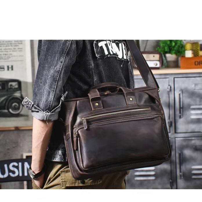 Luca | Luxurious Leather Crossbody Travel Messenger Bag