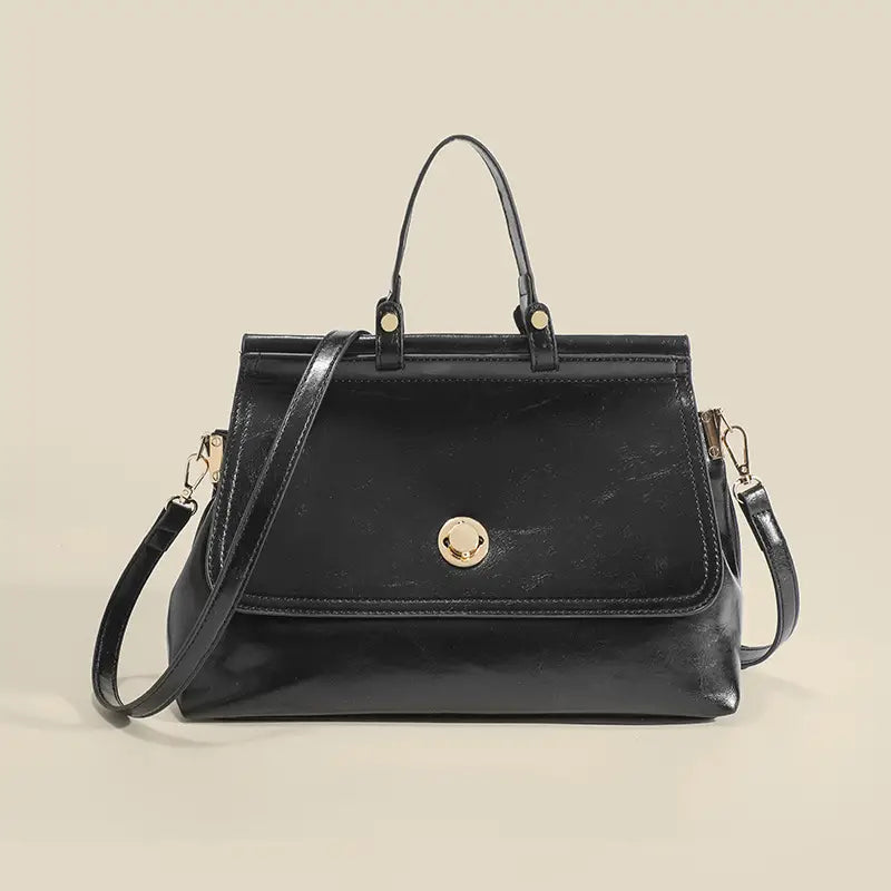 Fleur | Women's Chic Vintage Faux Leather Shoulder Bag