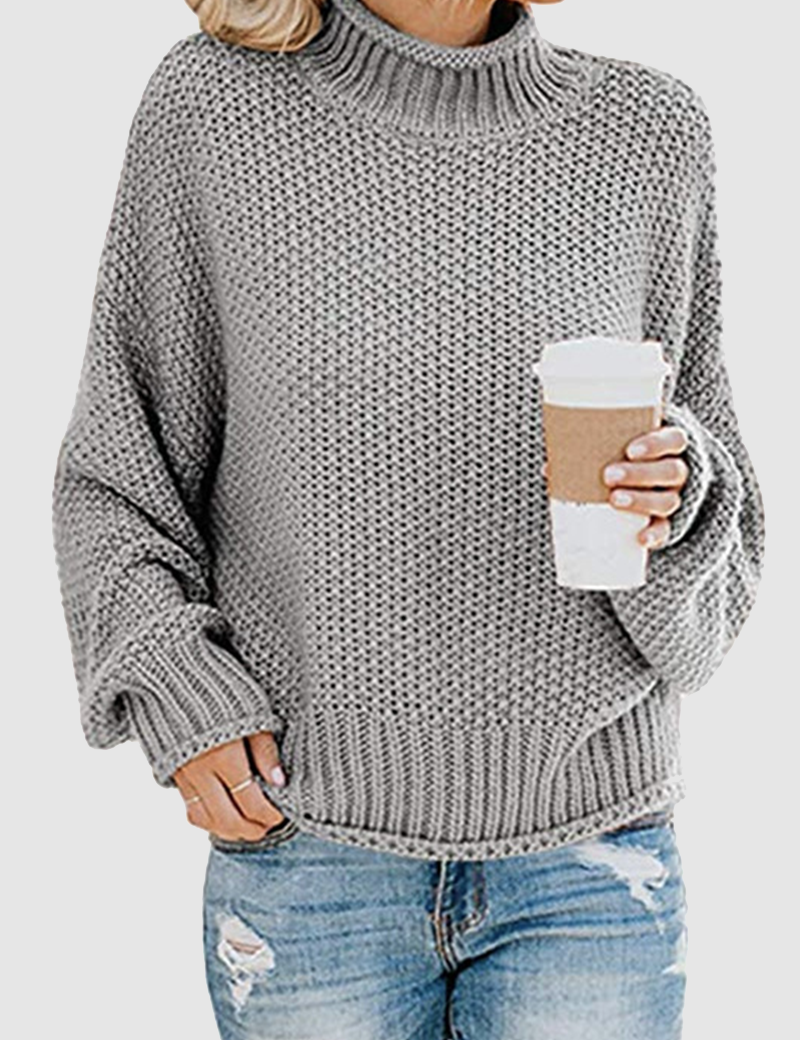 Classic patchwork sweater with elegant collar for winter-2