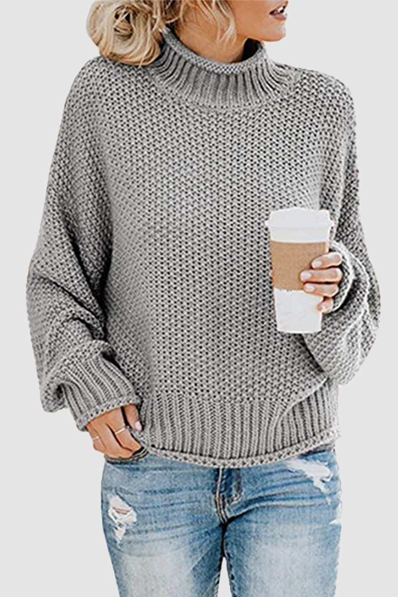 Classic patchwork sweater with elegant collar for winter-2