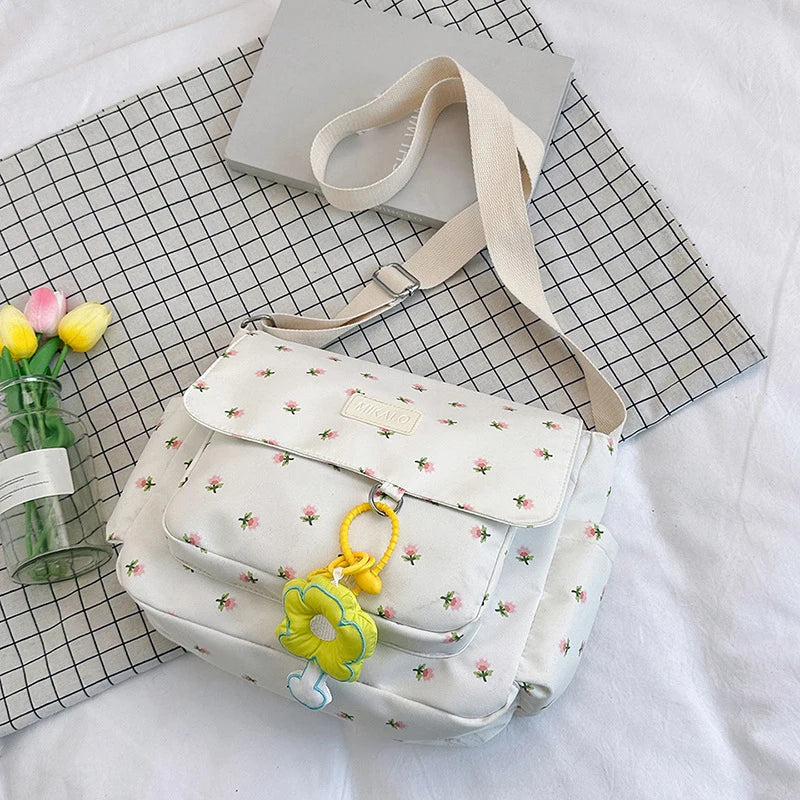 Eva | Women's Floral Canvas Shoulder Bag