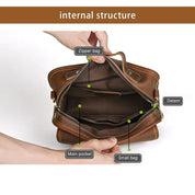 Lucas | Retro Leather Small Crossbody Messenger Bag