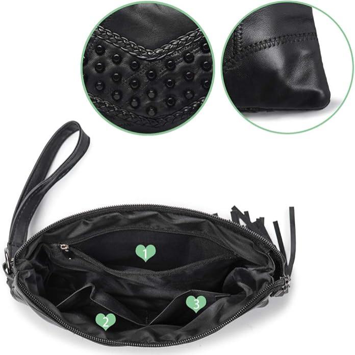 Sanne | Chic Textured Accent Crossbody Clutch