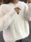 Fluffy knitting sweater made of acrylic fiber for women-5
