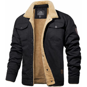 Men's warm winter thick jacket | Down button-2