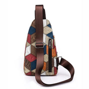 Fleur | Women's Color Block Crossbody Bag made of embossed PU Leather