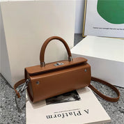 Eva | Vintage Leather Cylinder Crossbody Sling Handbag