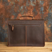 Liam | Retro Leather Crossbody Laptop Travel Messenger Handbag