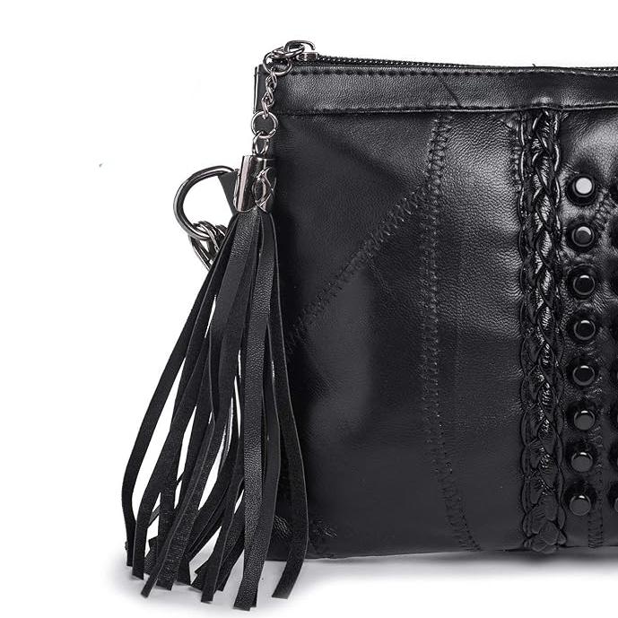 Sanne | Chic Textured Accent Crossbody Clutch