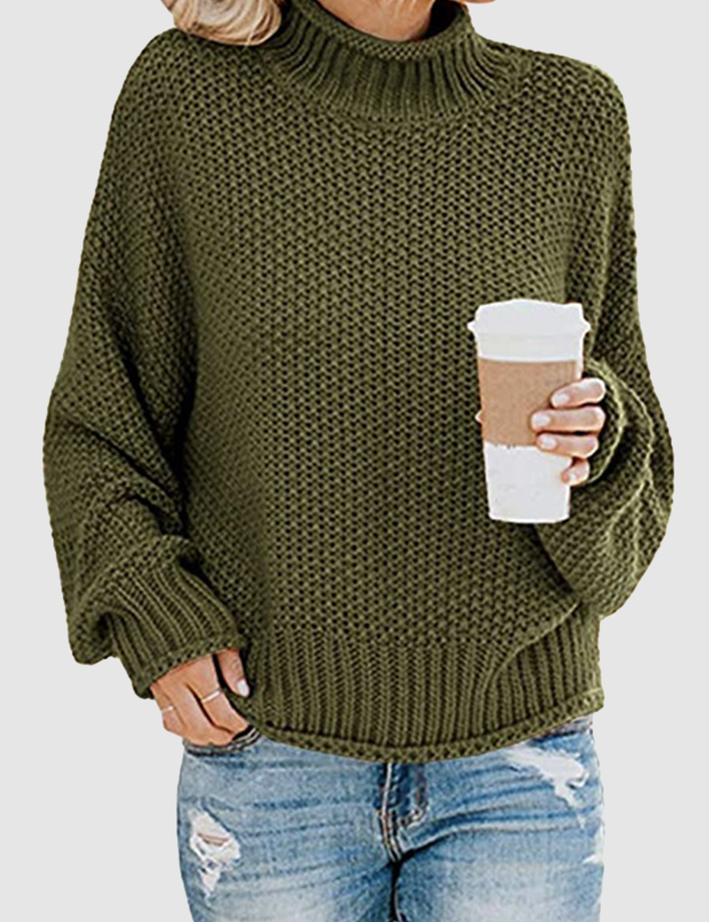 Sweater with collar and unique patchwork for women-4