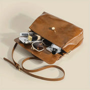 Fleur | Women's Chic Vintage Faux Leather Shoulder Bag