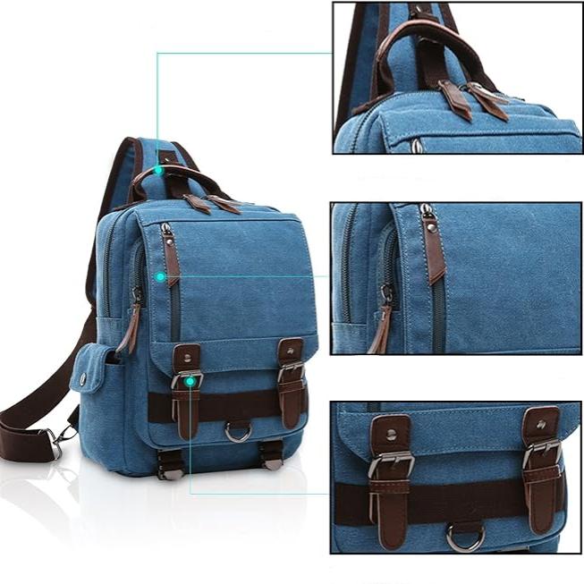 Lars | Large Retro Canvas Travel Bag Shoulder Bag