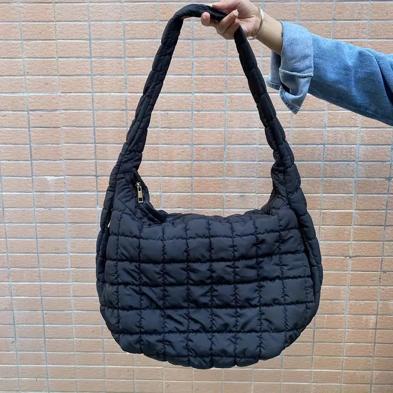 Luca | Large Capacity Quilted Crossbody Messenger Bag