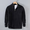 Men’s Cable Knit Sweater - Quarter Zip - Ribbed Collar & Cuffs - Warm & Stylish-1