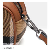 Iris | Vintage Plaid Canvas Shoulder Bag