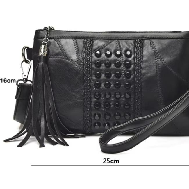 Sanne | Chic Textured Accent Crossbody Clutch