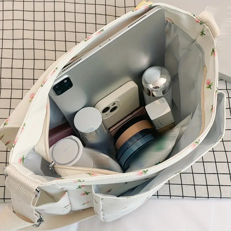 Eva | Women's Floral Canvas Shoulder Bag