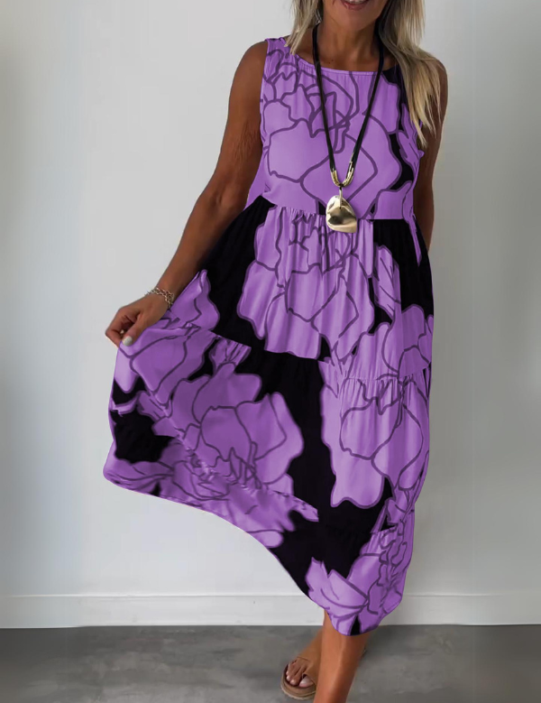 MARY | Elegant Floral Dress for Women