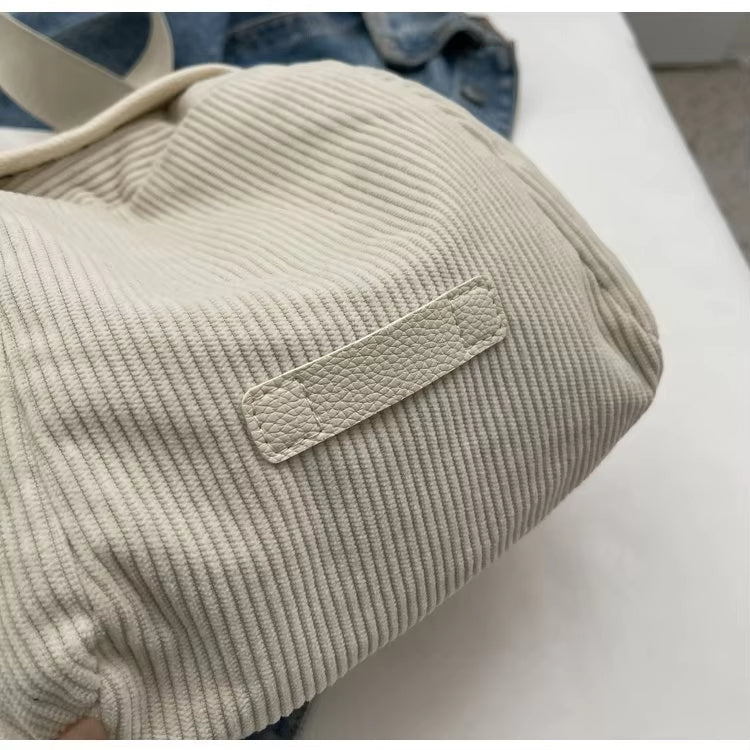 Eva | Simple Corduroy Shoulder Bag